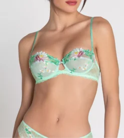 Soutien-gorge Corbeille AMOUR NYMPHEA Jade Aqua -Calida Soldes Magasin amour nymphea sg corbeille jade aqua 2