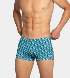 Boxer De Bain Bahamas Turquoise / Brique -Calida Soldes Magasin boxer de bain bahamas gn016 turq brique 2