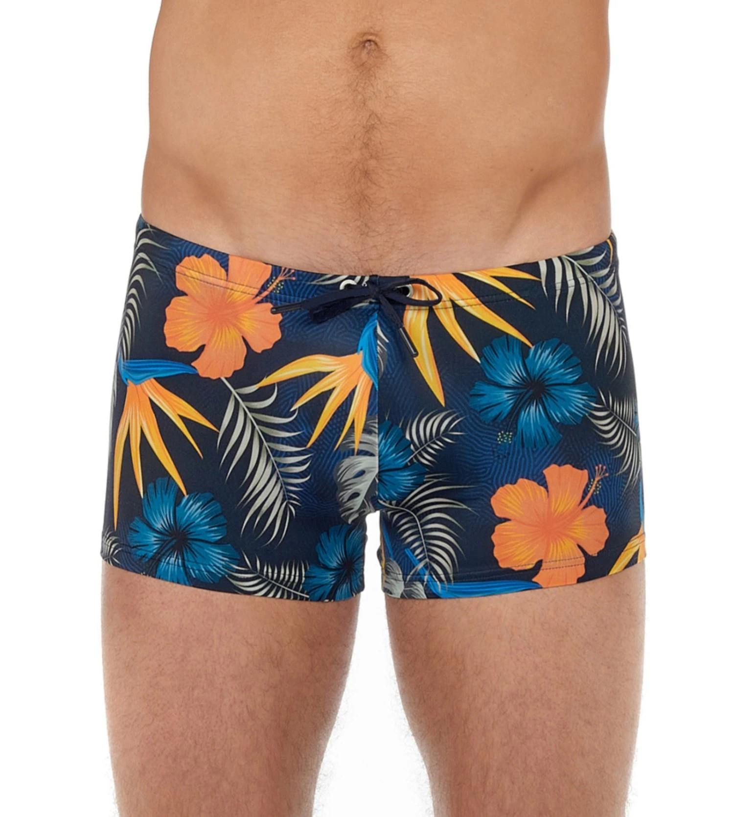 Boxer De Bain Tiki Pour Homme Navy Print 2 Boxer De Bain Tiki Pour Homme Navy Print – Image 2
