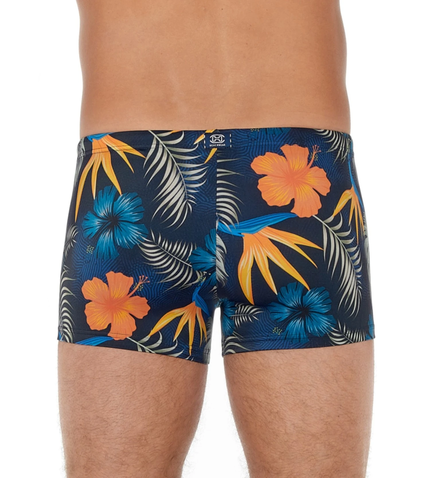 Boxer De Bain Tiki Pour Homme Navy Print 3 Boxer De Bain Tiki Pour Homme Navy Print – Image 3