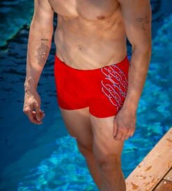 Hom Boxer De Bain Winner ROUGE 00PA -Calida Soldes Magasin boxer de bain winner rouge 00pa 7