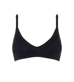 Chantelle Bralette à Coques Sans Armatures Soft Stretch Stripes Noir