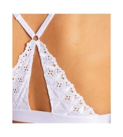 Aubade Bralette Triangle Sans Armatures Bahia & Moi Blanc -Calida Soldes Magasin bralette triangle bahia moi blanc 3