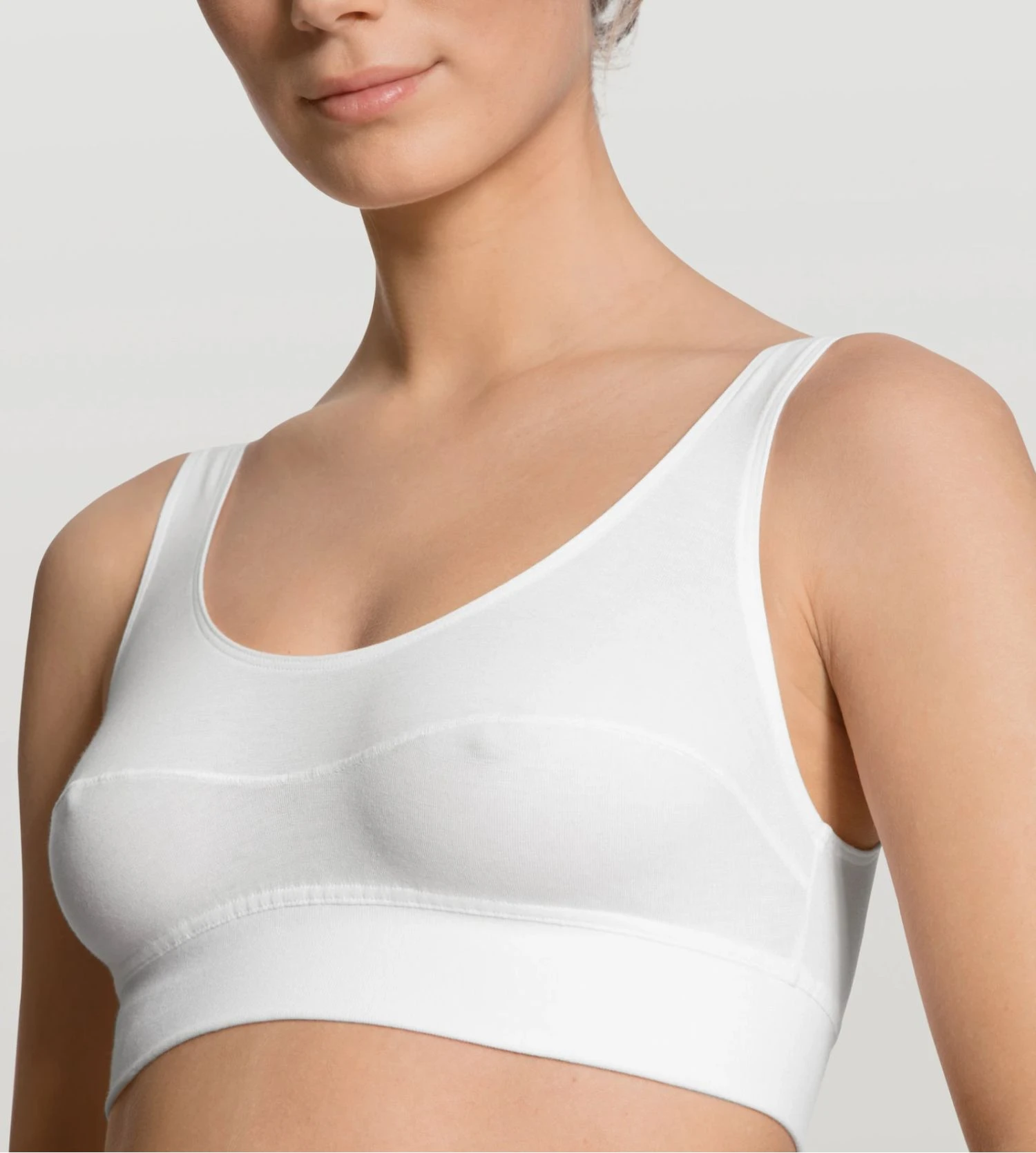 Calida Brassière Bustier Elastic BLANC 5 Calida Brassière Bustier Elastic BLANC – Image 5