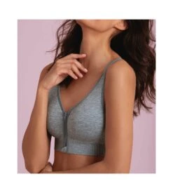 ANITA Brassière Zippée Mastectomie Lynn Nuances De Gris -Calida Soldes Magasin brassiere zippee mastectomie lynn 475 nuances de gris 4