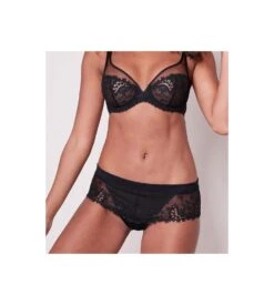 Simone Perele Culotte En Satin & Tulle Brodé Wish NOIR 10 Simone Perele Culotte En Satin & Tulle Brodé Wish NOIR -Calida Soldes Magasin culotte en satin tulle brode wish noir 4