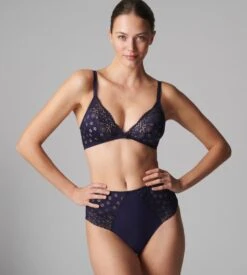 Simone Perele Culotte Haute Aimée Minuit -Calida Soldes Magasin culotte haute aimee 562 minuit 3