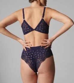 Simone Perele Culotte Haute Aimée Minuit -Calida Soldes Magasin culotte haute aimee 562 minuit 4