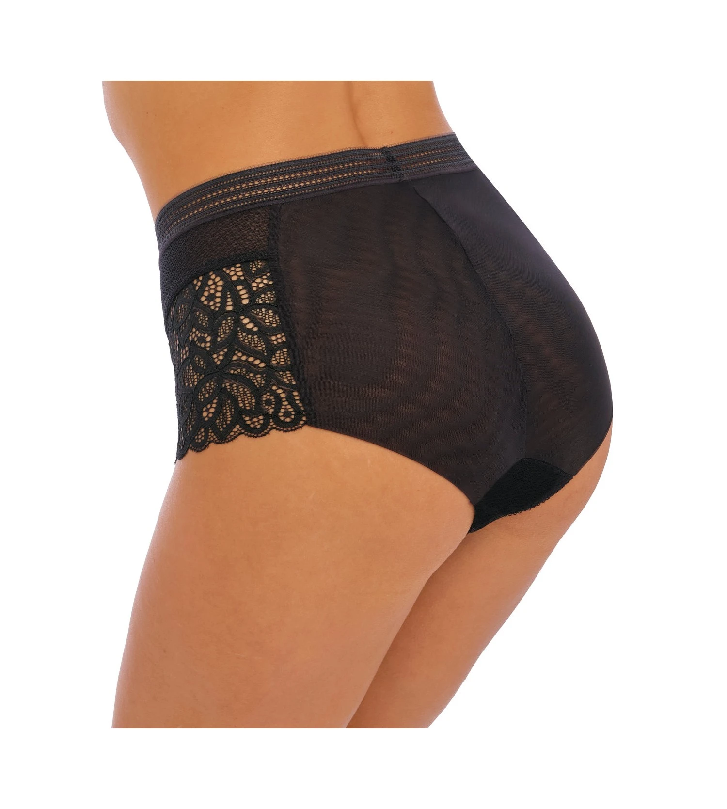 Wacoal Culotte Haute Raffine NOIR 2 Wacoal Culotte Haute Raffine NOIR – Image 2