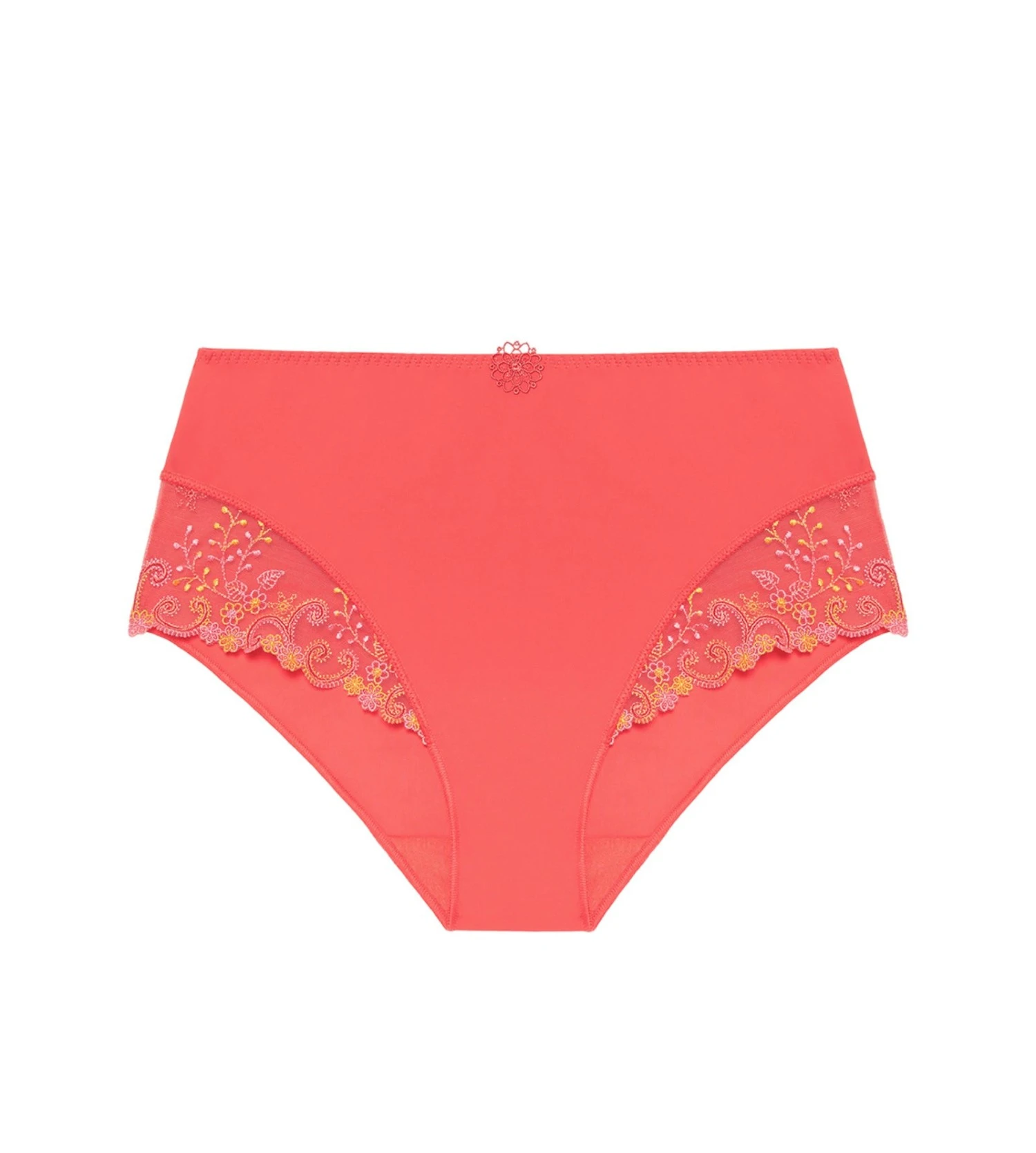 Simone Perele Culotte Haute Ventre Plat Délice Mango 1 Simone Perele Culotte Haute Ventre Plat Délice Mango