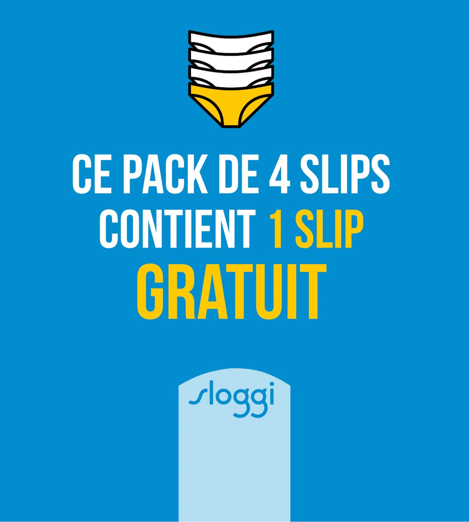 Lot De 4 Sloggi Basic+ Midi V002 2 Lot De 4 Sloggi Basic+ Midi V002 – Image 2