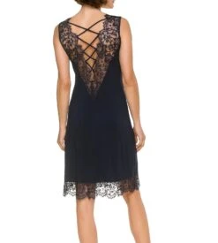 Nuisette Avec Dentelle De Modal Dark Navy -Calida Soldes Magasin nuisette avec dentelle de modal dark navy 310 3