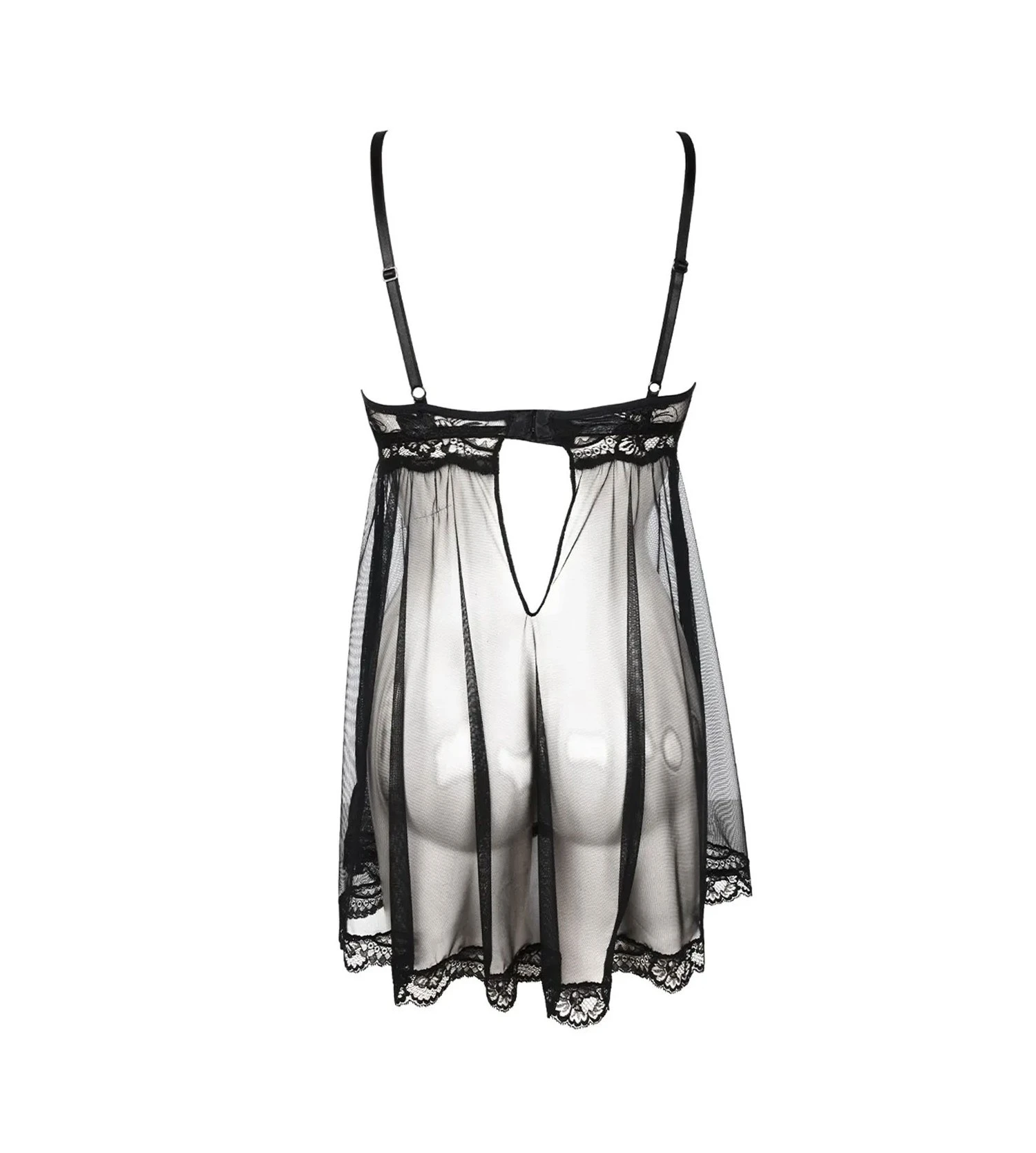 Nuisette Babydoll Glamour Couture Noir 3 Nuisette Babydoll Glamour Couture Noir – Image 3