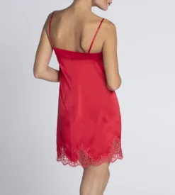 Nuisette Charme Splendeur Soie ROUGE -Calida Soldes Magasin nuisette charme splendeur soie rouge 3