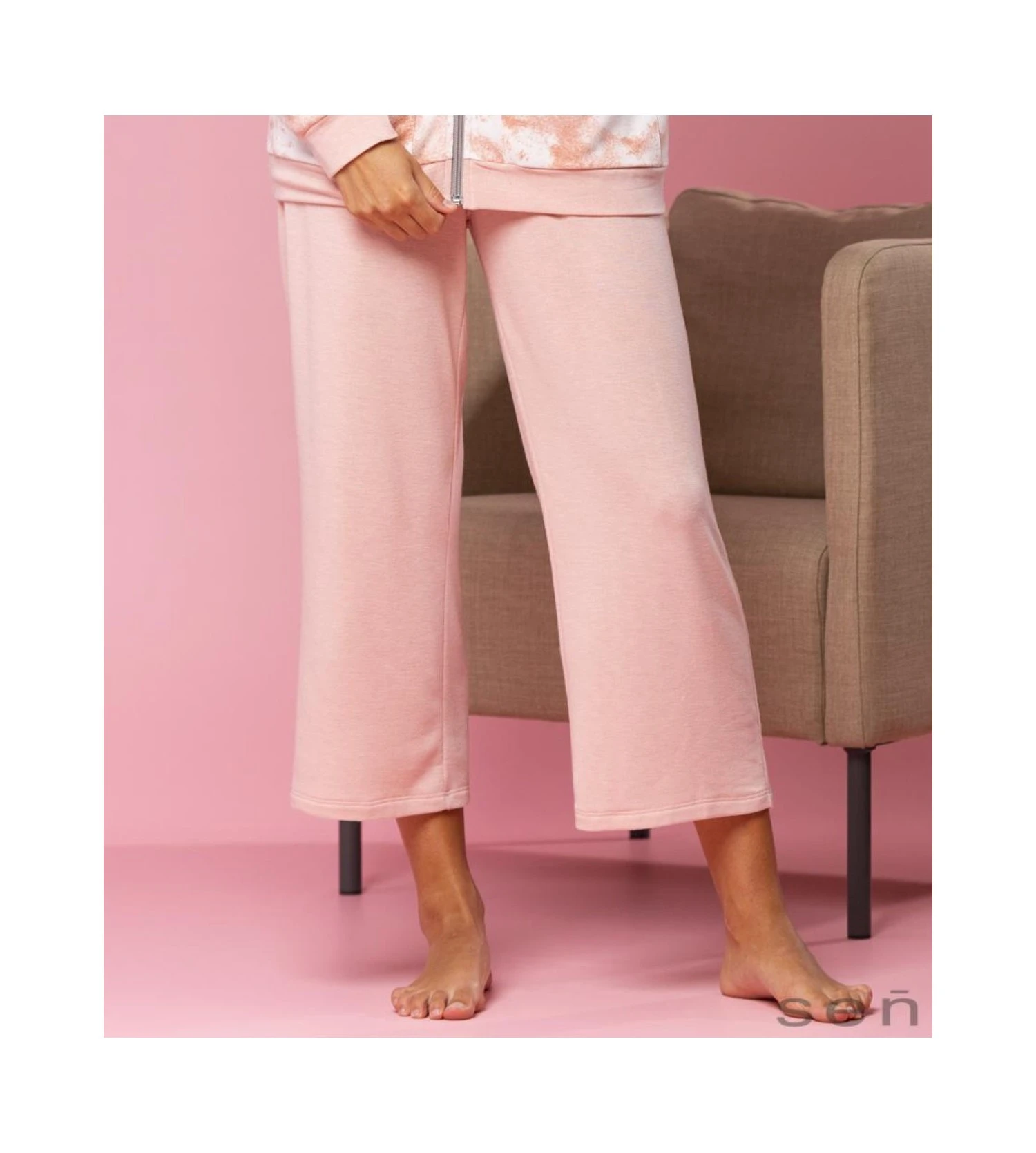 Pantalon D'intérieur Large Uni 02 Rose 2 Pantalon D'intérieur Large Uni 02 Rose – Image 2