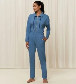 Triumph Pantalon D'intérieur Thermique Blue Combination THERMAL -Calida Soldes Magasin pantalon d interieur thermique 0032 blue combination 3