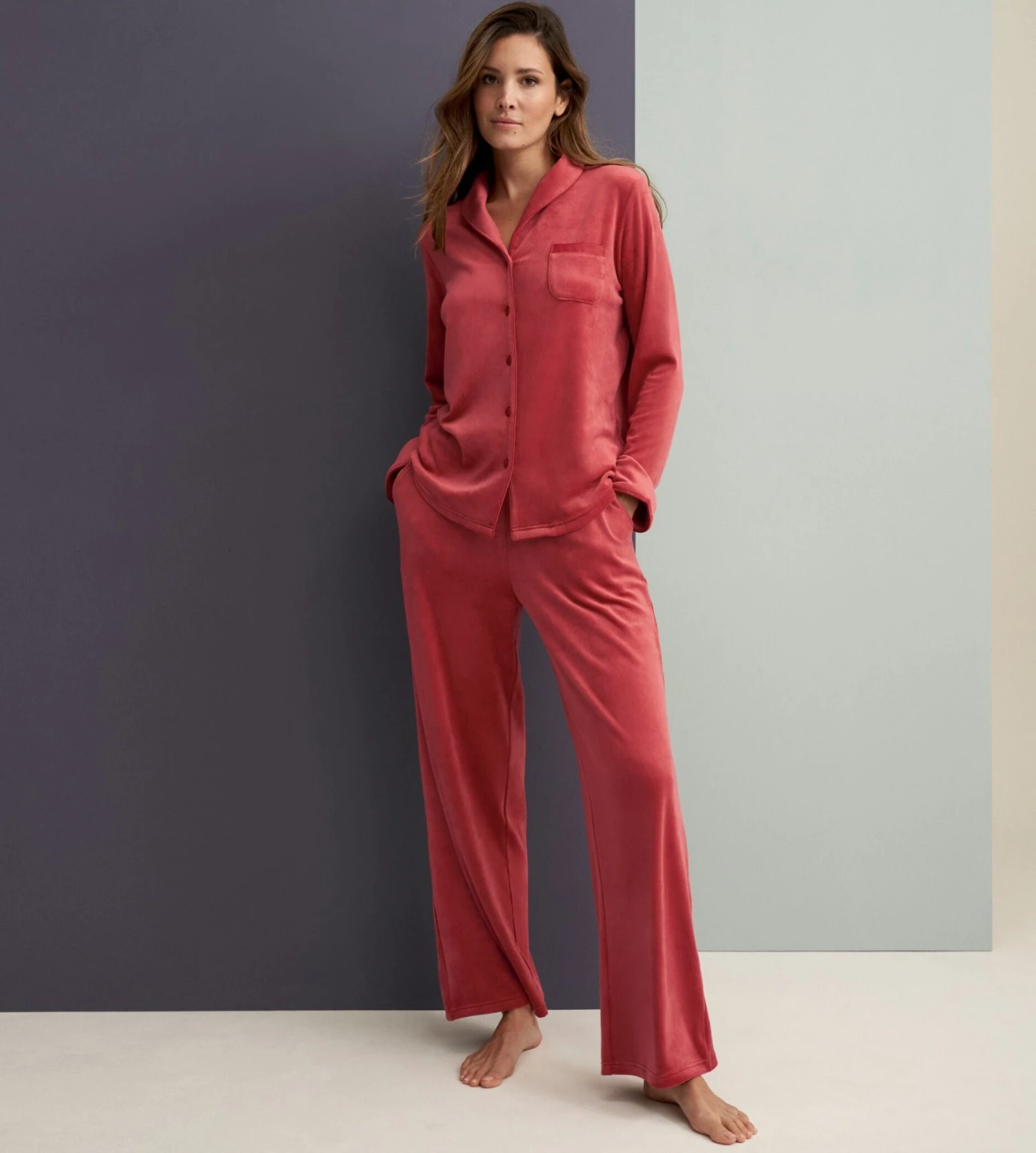 Triumph Pantalon En Velours Mix & Match Mannish Red 3 Triumph Pantalon En Velours Mix & Match Mannish Red – Image 3