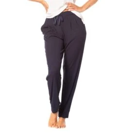 Pantalon Jogging En Viscose MARINE
