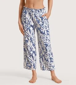 Calida Pantalon Favourites Coast Marine Water Blue -Calida Soldes Magasin pantalon pour femme 427 marine water blue 2