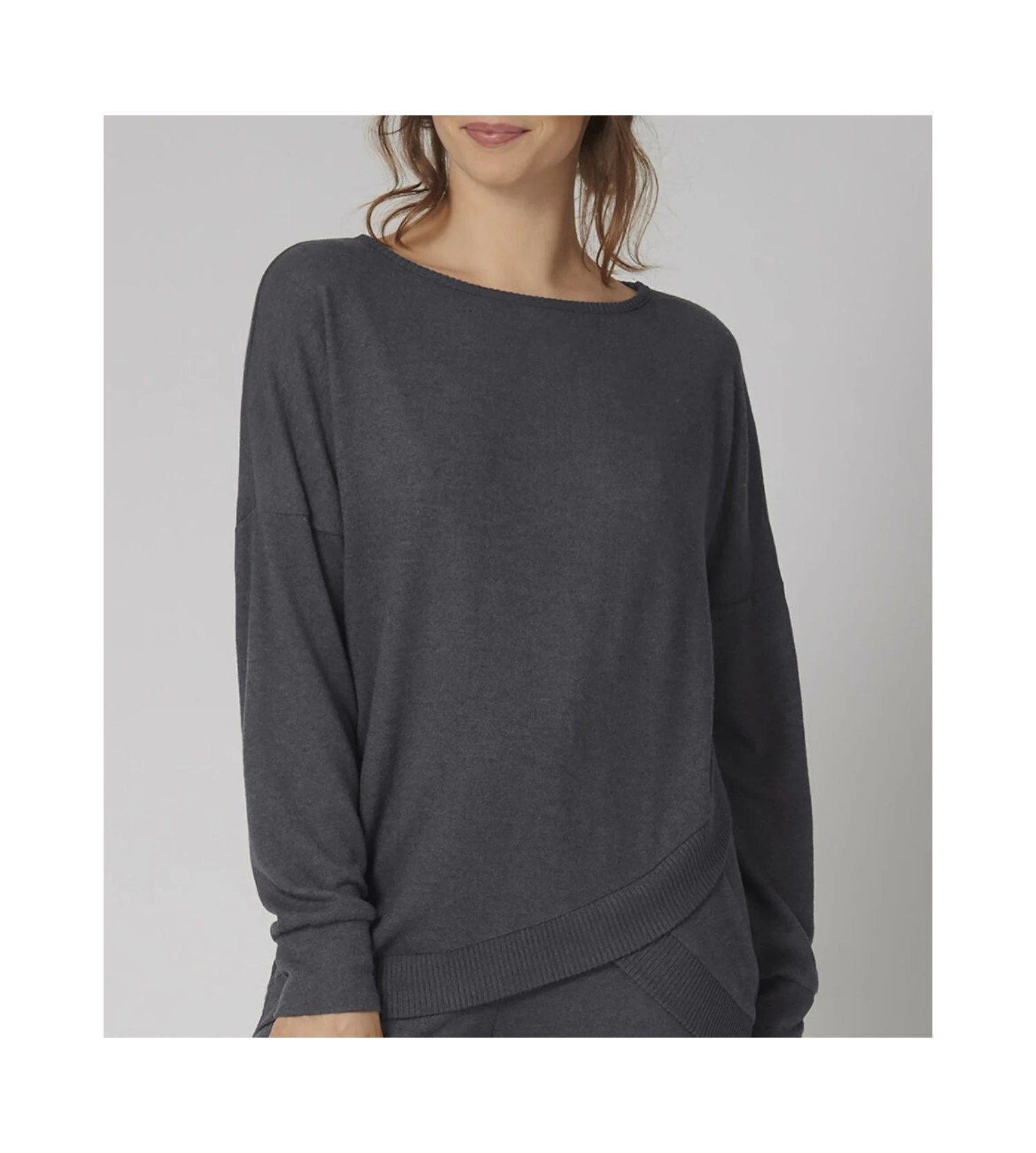 Triumph Pull Asymétrique Lounge-Me Climate Dark Grey 4 Triumph Pull Asymétrique Lounge-Me Climate Dark Grey – Image 4