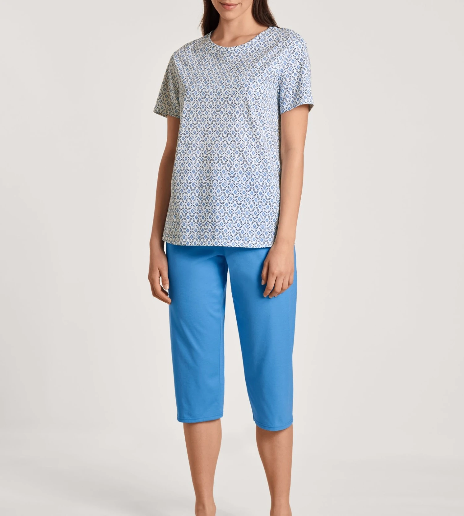 Calida Pyjama Corsaire Spring Nights Azurit Blue 2 Calida Pyjama Corsaire Spring Nights Azurit Blue – Image 2