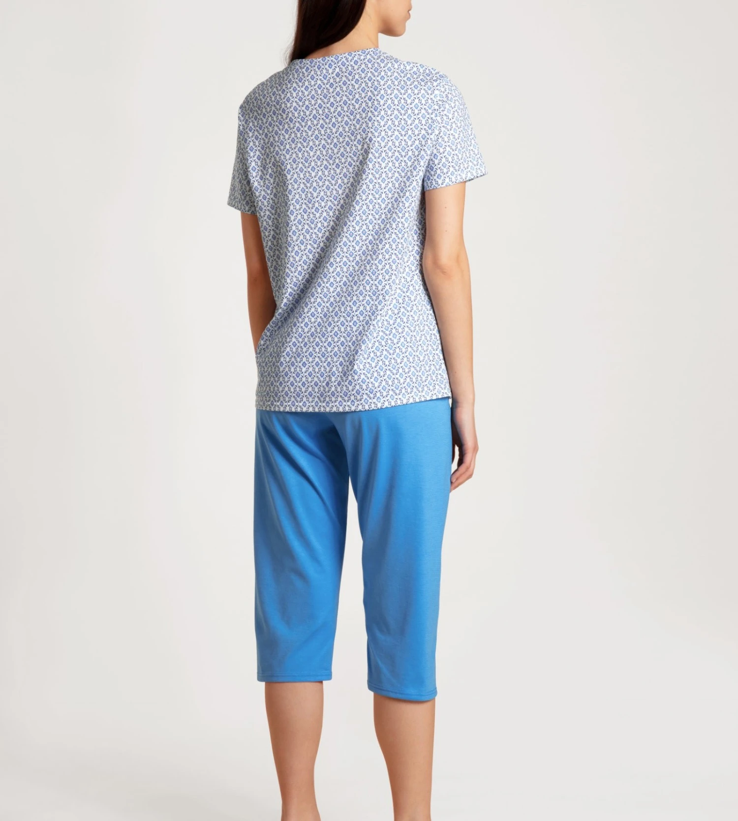 Calida Pyjama Corsaire Spring Nights Azurit Blue 3 Calida Pyjama Corsaire Spring Nights Azurit Blue – Image 3