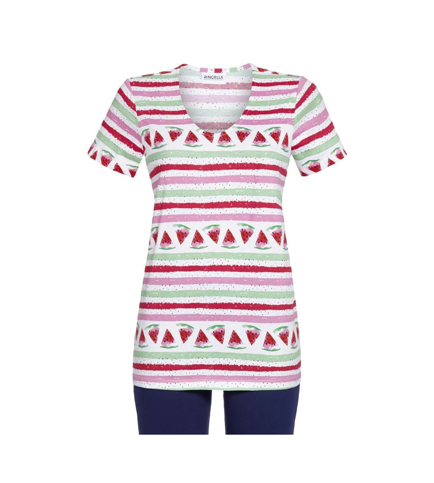 Pyjama Corsaire Rayures Et Pastèque Bunt 2 Pyjama Corsaire Rayures Et Pastèque Bunt – Image 2