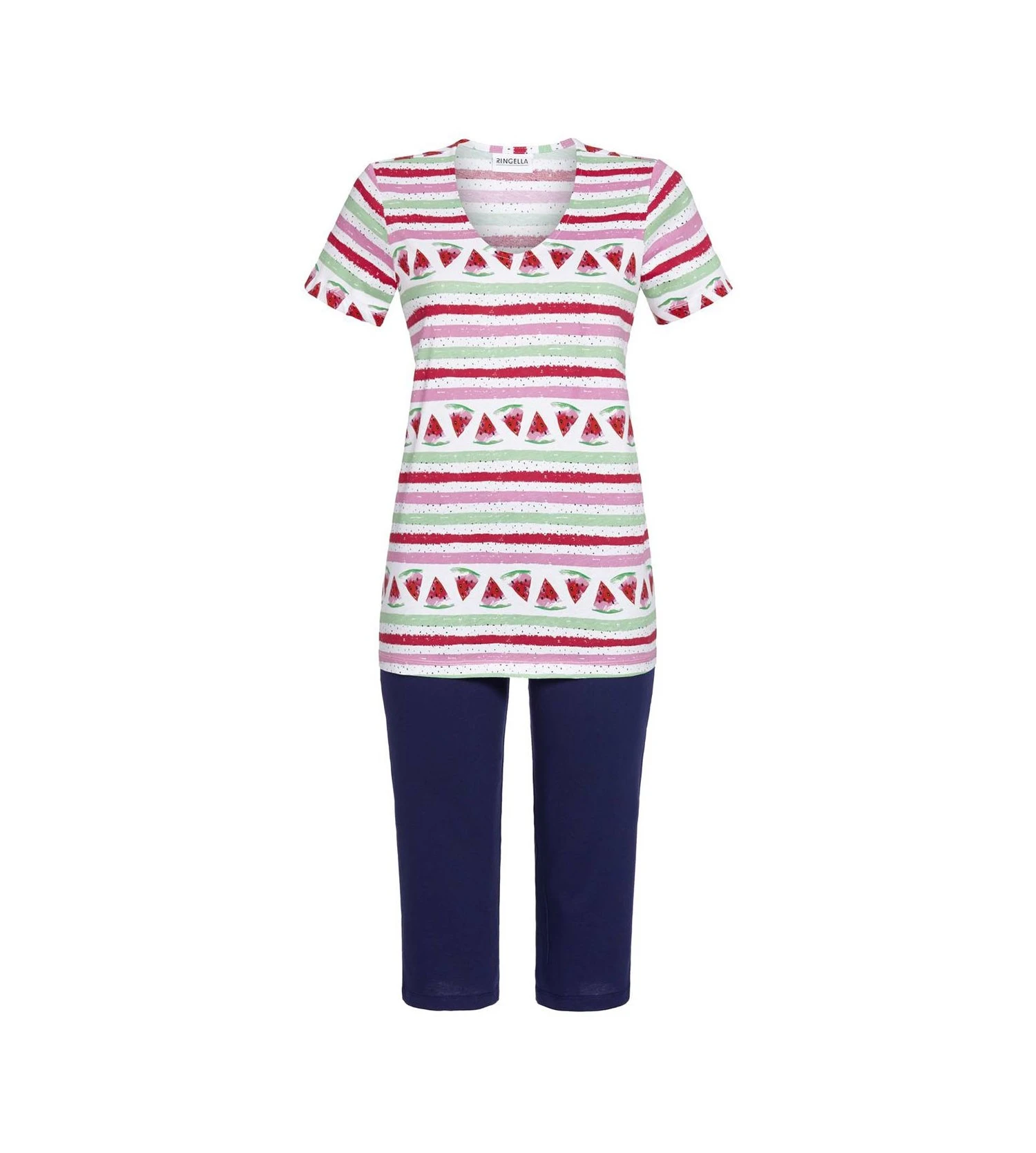 Pyjama Corsaire Rayures Et Pastèque Bunt 1 Pyjama Corsaire Rayures Et Pastèque Bunt
