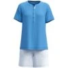 Calida Pyjama Court Pour Femme 474 Azurit Blue