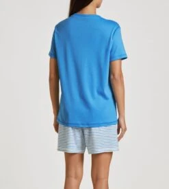 Calida Pyjama Court Pour Femme 474 Azurit Blue -Calida Soldes Magasin pyjama court pour femme 474 azurit blue 2