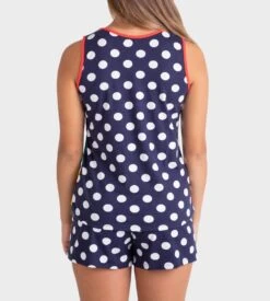 Pyjama Court Pour Femme Bleu Marin -Calida Soldes Magasin pyjama court pour femme b11 bleu marin 2