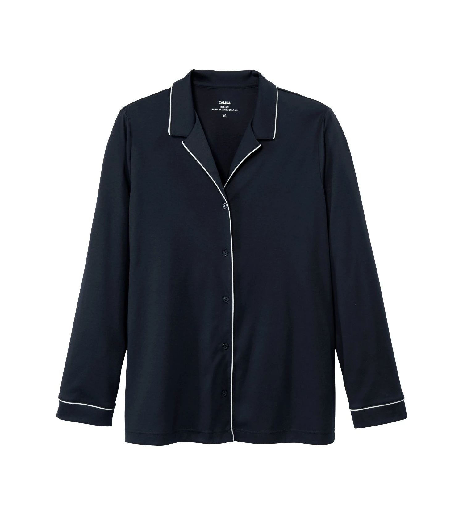 Calida Pyjama Femme à Boutons Night Lovers DARK LAPIS BLUE 3 Calida Pyjama Femme à Boutons Night Lovers DARK LAPIS BLUE – Image 3