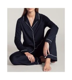 Calida Pyjama Femme à Boutons Night Lovers DARK LAPIS BLUE 12 Calida Pyjama Femme à Boutons Night Lovers DARK LAPIS BLUE -Calida Soldes Magasin pyjama femme a boutons night lovers 339 dark lapis blue 4