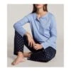 Calida Pyjama Femme Classique Night Lovers DARK LAPIS BLUE