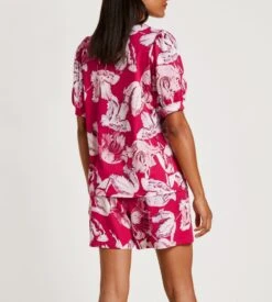 Calida Pyjama Manches Courtes Blooming Nights Barberry Red 5 Calida Pyjama Manches Courtes Blooming Nights Barberry Red -Calida Soldes Magasin pyjama manches courtes 176 barberry red 2