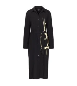 Triumph Robe Longue Boutonnée Thermal Mywear GRIS/NOIR