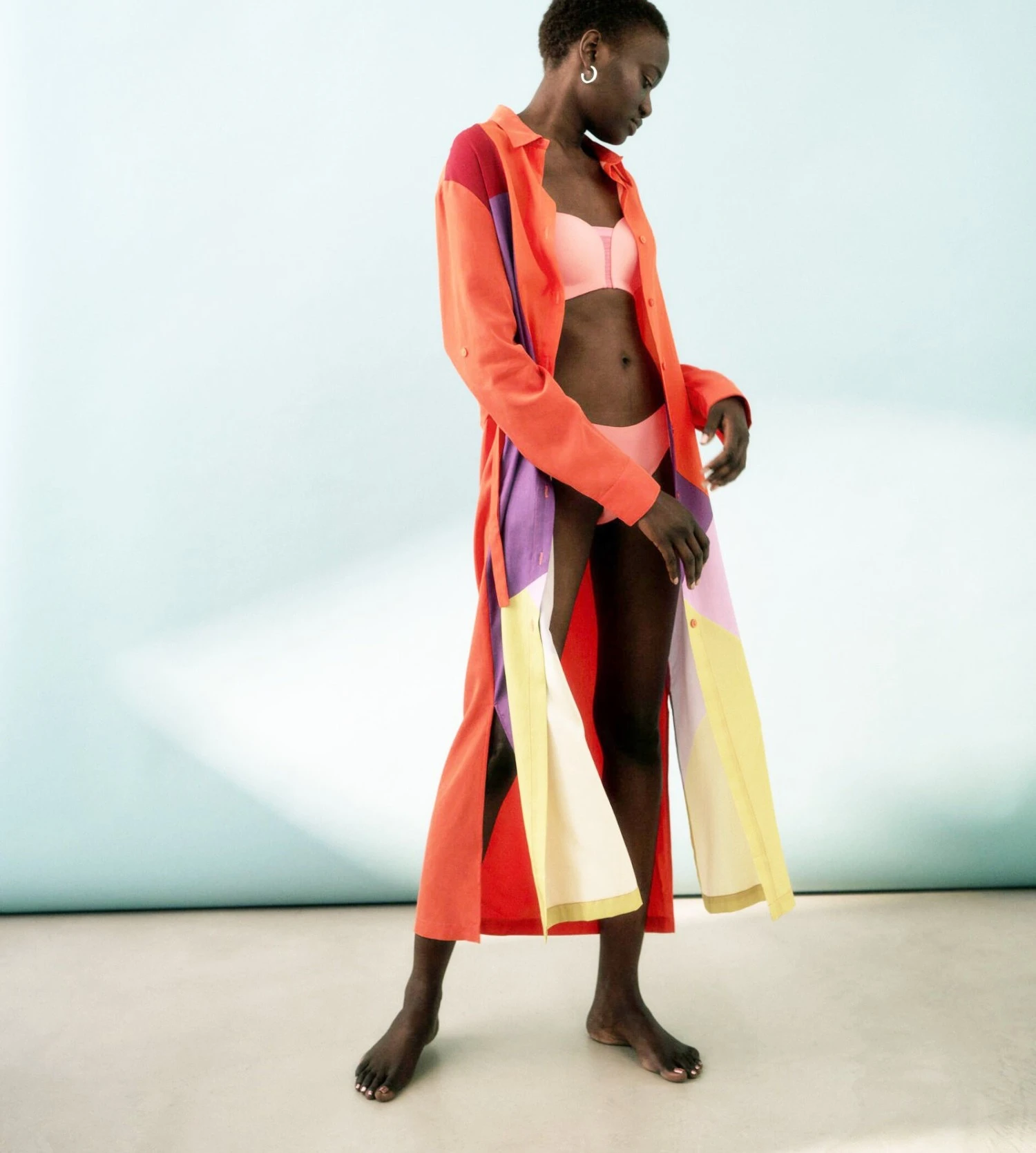 Triumph Robe Longue Boutonnée Thermal Mywear Multi-Colour 4 Triumph Robe Longue Boutonnée Thermal Mywear Multi-Colour – Image 4