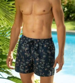 Short De Bain Cancun NBK52 Marine / Kaki -Calida Soldes Magasin short de bain cancun nbk52 marine kaki 2