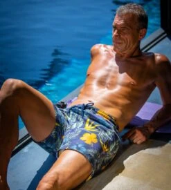 Hom Short De Plage Fleurs Tropicales Tiki Navy Print 9 Hom Short De Plage Fleurs Tropicales Tiki Navy Print -Calida Soldes Magasin short de plage homme tiki p0ra navy print 3