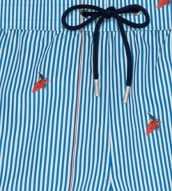 Short De Plage Homme Rayé Roxo Blue/White Stripes 16 Short De Plage Homme Rayé Roxo Blue/White Stripes -Calida Soldes Magasin short de plage roxo pour homme r0bw blue white stripes 7