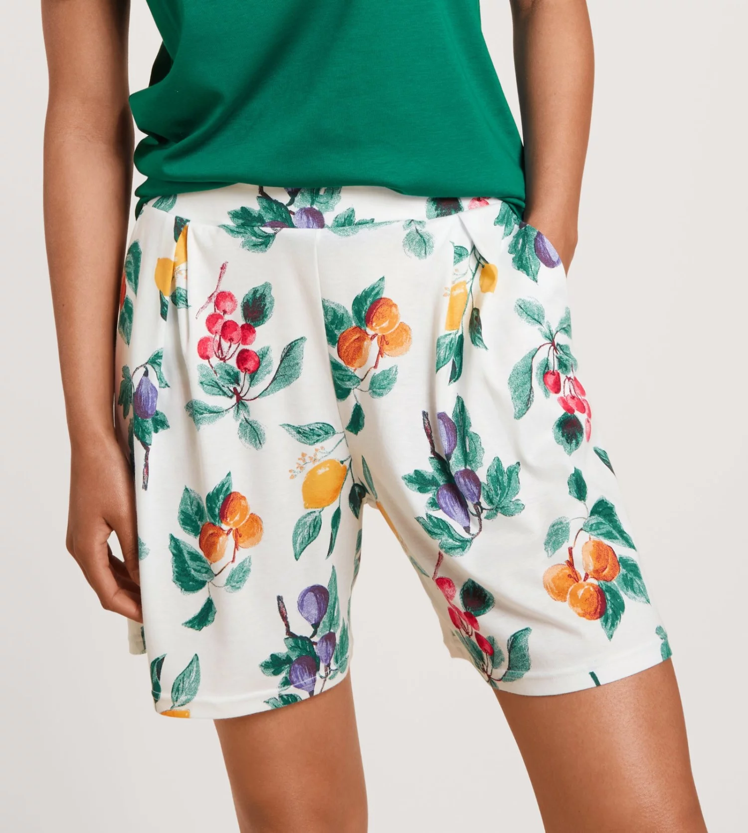 Calida Short Femme Favourites Fruits Star White 1 Calida Short Femme Favourites Fruits Star White