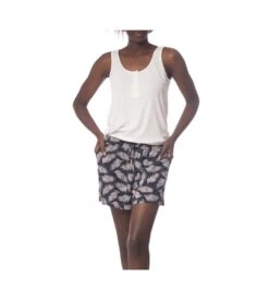 Short Fluide En Viscose Feuillage BLEU 6 Short Fluide En Viscose Feuillage BLEU -Calida Soldes Magasin short fluide en viscose feuillage 39 bleu 2