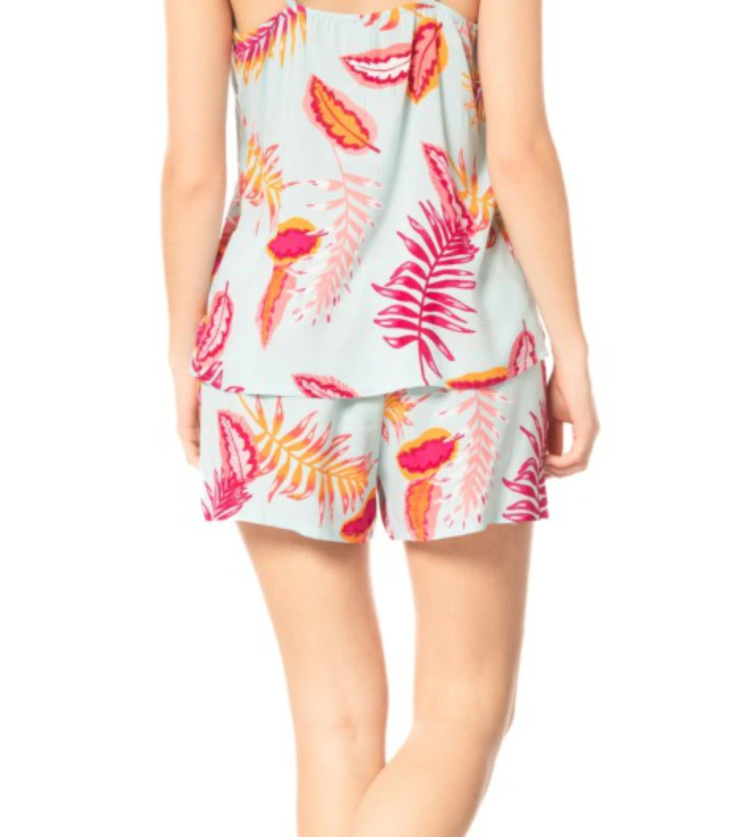 Short Imprimé Pour Femme Bleu Fushia 2 Short Imprimé Pour Femme Bleu Fushia – Image 2