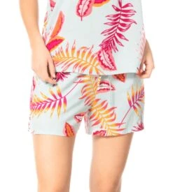 Short Imprimé Pour Femme Bleu Fushia