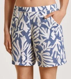 Calida Short Imprimé Océan Favourites Coast Water Blue -Calida Soldes Magasin short pour femme 427 marine water blue 2
