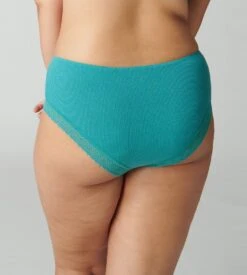 Simone Perele Shorty à Fines Côtes Eugenie Bleu Saline -Calida Soldes Magasin shorty a fines cotes eugenie bleu saline 515 5