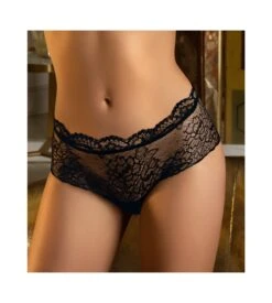 Shorty Bas Sublime En Dentelle Noir -Calida Soldes Magasin shorty bas sublime en dentelle 0005 noir 3