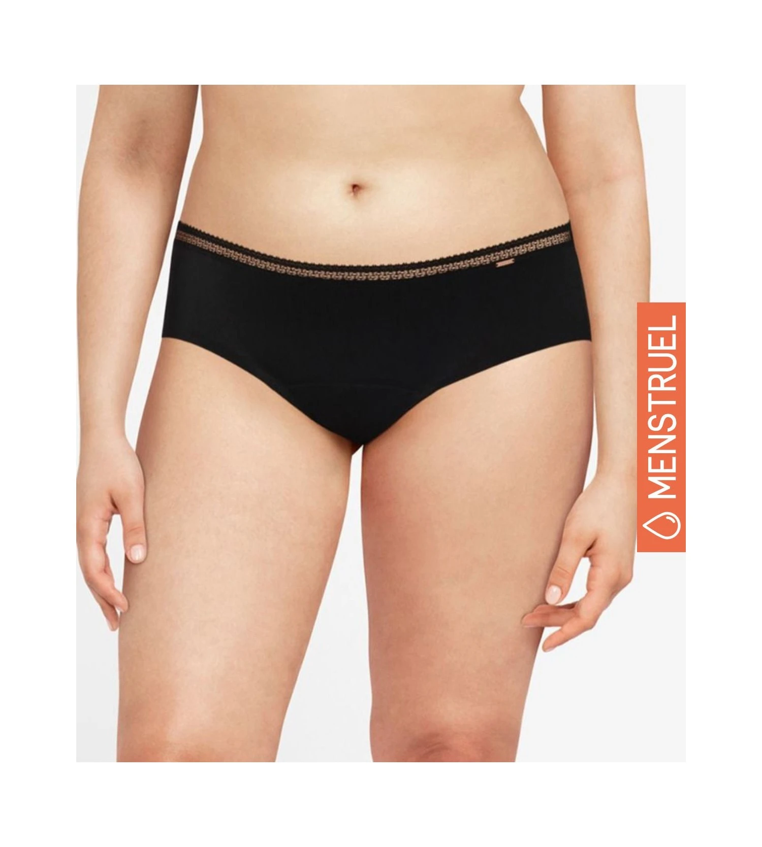 Chantelle Shorty Menstruel LifePeriod Graphic Noir 7 Chantelle Shorty Menstruel LifePeriod Graphic Noir – Image 7