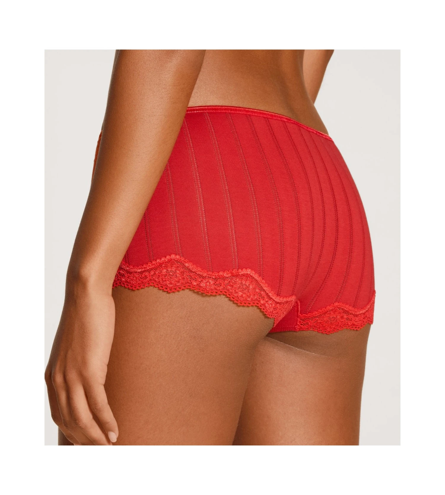 Calida Shorty Rayé Dentelle Etude Toujours Summer Red 3 Calida Shorty Rayé Dentelle Etude Toujours Summer Red – Image 3