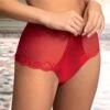 Shorty Sexy Splendeur Soie ROUGE